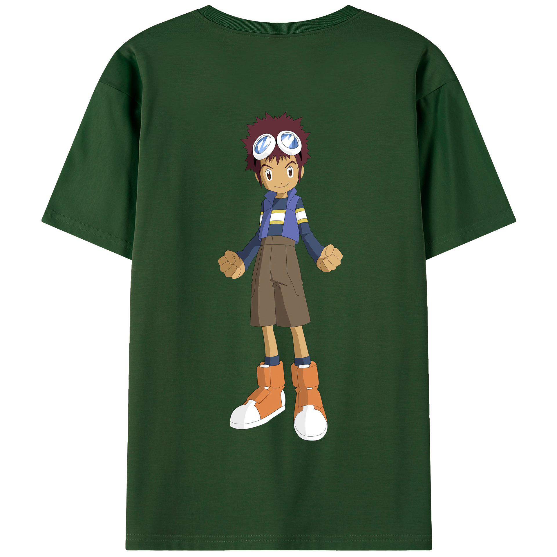 （画像用） Digimon デジタルモンスター/デジモン 綿100％半袖Tシャツ（背面プリント）